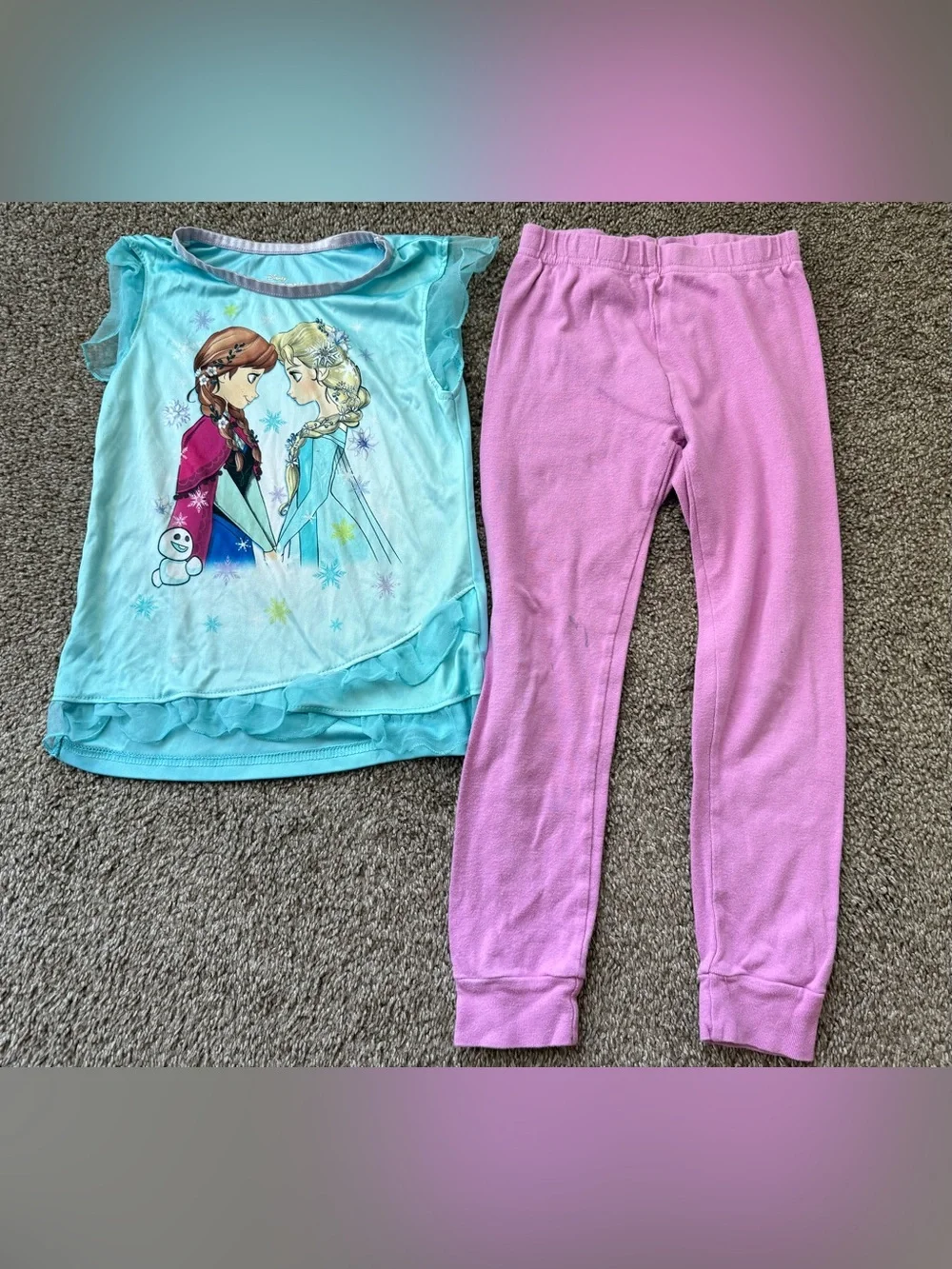 Carter’s Girls Kids Pajama 7 Sets Lot Size 6 Pants Short Sleeves